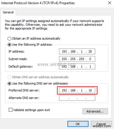 FIX:지정된 도메인이 존재하지 않거나 연결할 수 없음(해결됨)