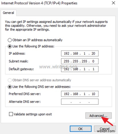 FIX:지정된 도메인이 존재하지 않거나 연결할 수 없음(해결됨)