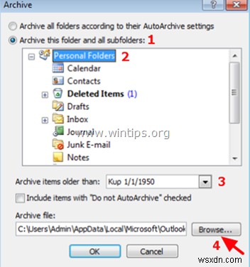 Outlook 폴더 구조(전용)를 새 Outlook 데이터 파일로 복사하는 방법