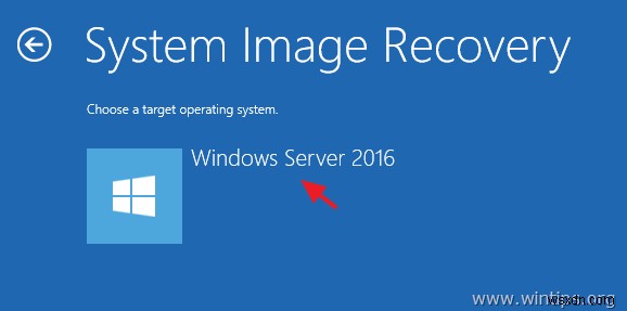 Windows가 정상적으로 부팅되지 않는 경우 시스템 이미지 백업에서 Server 2016을 복구하는 방법. (오프라인 방식)