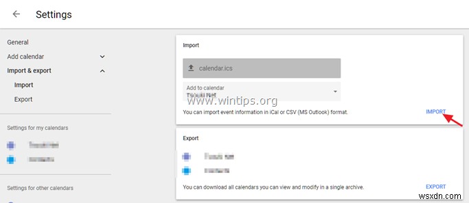 Outlook.com 캘린더를 Google 캘린더로 전송하는 방법
