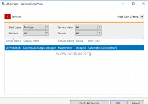 FIX:Server 2016에서 다운로드한 Maps Manager(Maps Broker) 서비스 오류.