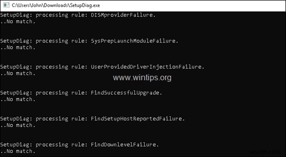 SetupDiag를 사용하여 Windows 10 업그레이드 문제를 진단하는 방법.