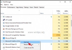 수정:Windows 10/8/7 OS의 OneDrive 문제
