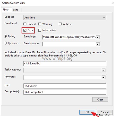 PowerShell 및 이벤트 뷰어에서 배포 작업 실패 로그를 보는 방법.