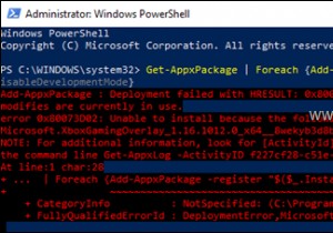 [해결] Windows 10 Xbox 게임 바(Microsoft.XboxGamingOverlay) 배포 오류 0x80073D02 수정 방법