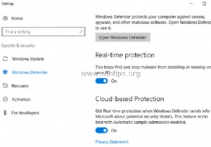 Server 2016에서 Windows Defender 바이러스 백신을 비활성화하거나 제거하는 방법