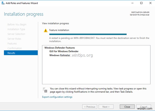 Server 2016에서 Windows Defender 바이러스 백신을 비활성화하거나 제거하는 방법