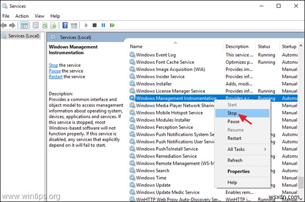 FIX:Windows 10/8/7 OS에서 WMI 공급자 호스트 높은 CPU 사용량(해결됨)