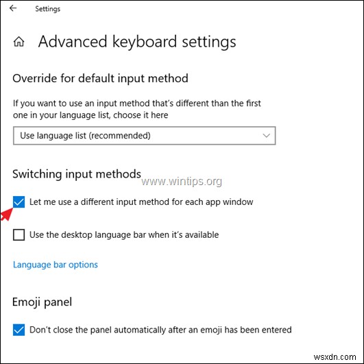 FIX:Windows 10은 입력 언어를 자체적으로 변경합니다. (해결됨)
