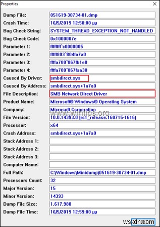 BSOD 0x1000007e 수정:HP Proliant ML350 Gen 10 Server 2016에서 SMBDIRECT.SYS로 인해 시스템 스레드 예외가 처리되지 않음(해결됨) 