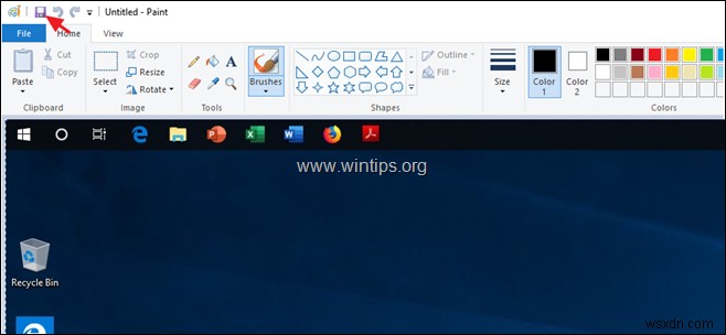 Windows 10에서 스크린샷을 찍는 방법.