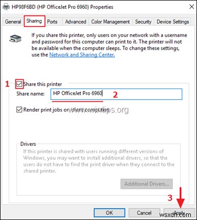 Windows 10에서 프린터를 공유하는 방법.
