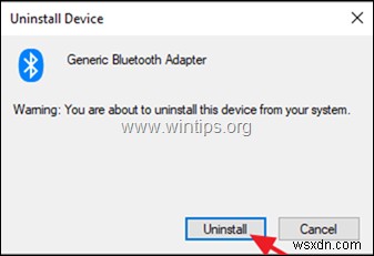 FIX:Bluetooth 어댑터가 코드 19를 시작할 수 없음(해결됨)