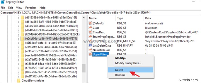 FIX:Bluetooth 어댑터가 코드 19를 시작할 수 없음(해결됨)