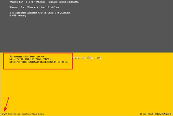 베어메탈 서버에 vSphere ESXi 6.7을 설치하는 방법.