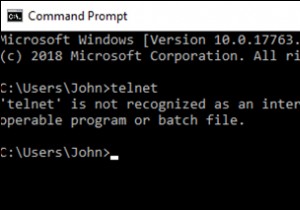 Windows 10에서 Telnet 클라이언트를 활성화하는 방법.