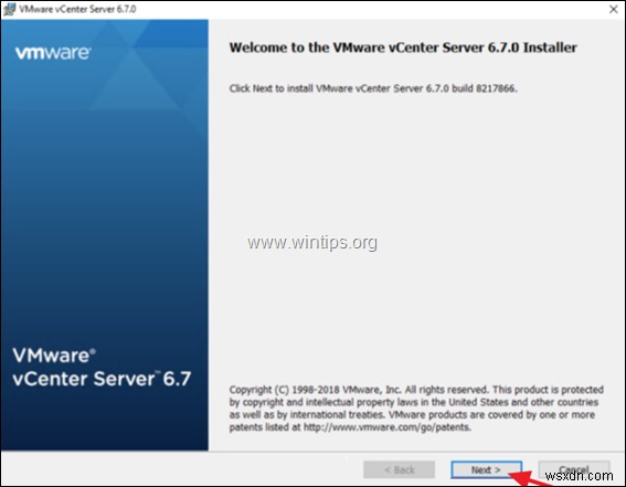 Windows에 vCenter Server 6.7을 설치하는 방법.