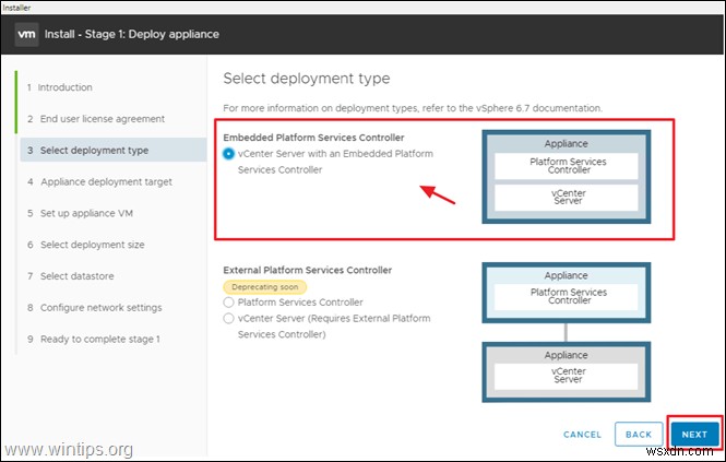 VMware vSphere Hypervisor ESXi 6.7에 VCenter Server Appliance를 설치하는 방법