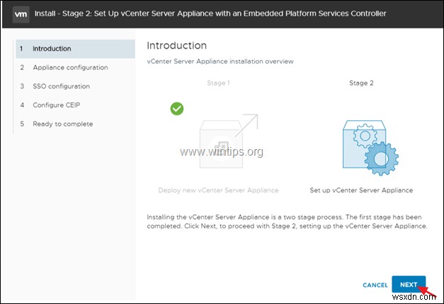 VMware vSphere Hypervisor ESXi 6.7에 VCenter Server Appliance를 설치하는 방법