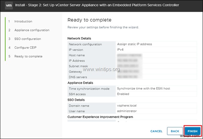 VMware vSphere Hypervisor ESXi 6.7에 VCenter Server Appliance를 설치하는 방법