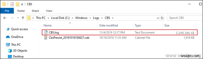 FIX:Windows 10에서 CBS.LOG로 인해 디스크 사용량이 높음(해결됨)