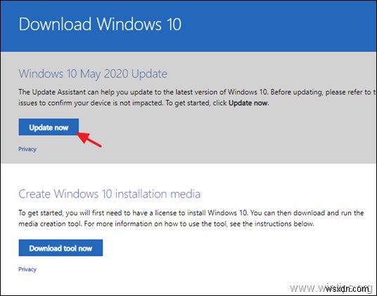 FIX:Windows 10 2004 업데이트 설치 실패(해결됨)