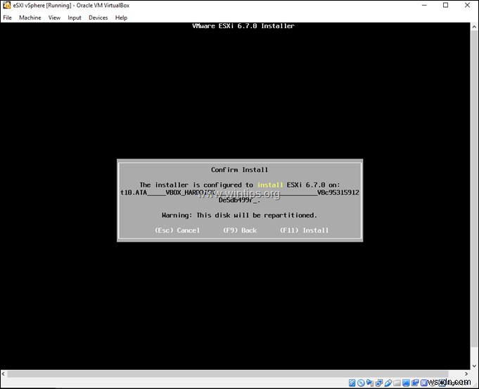 VirtualBox에 VMware ESXi를 설치하는 방법.