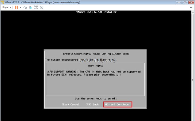 VMware Workstation 15에 vSphere ESXi 6.7을 설치하는 방법.