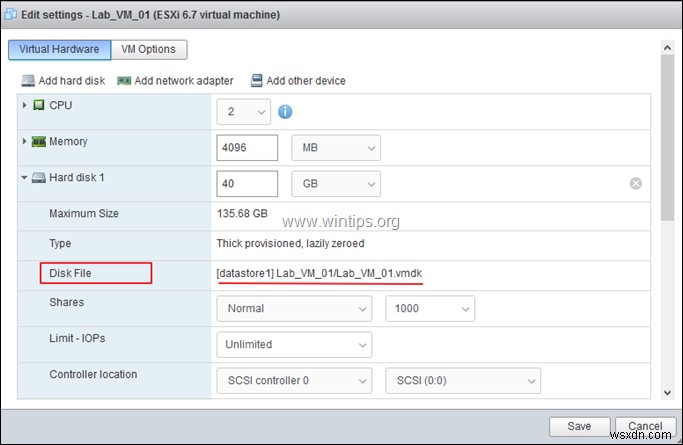 vSphere Hypervisor ESXi 6.7에서 가상 머신을 복제하는 방법.