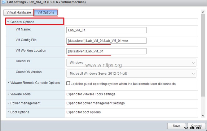 vSphere Hypervisor ESXi 6.7에서 가상 머신을 복제하는 방법.