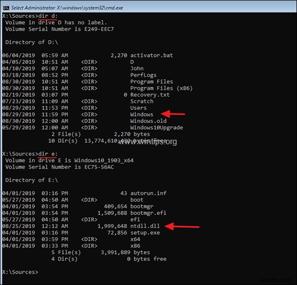 FIX:Windows 10에서 Process1 초기화 실패 0x0000006B(해결됨)