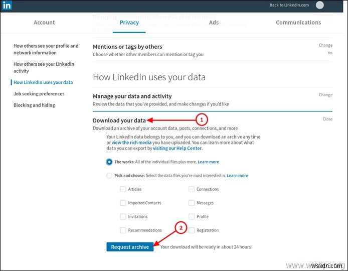 LinkedIn 계정을 영구적으로 삭제하는 방법.