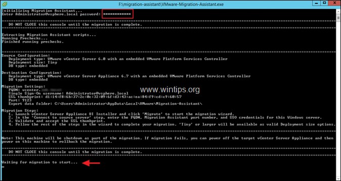 Windows의 VMware vCenter Server를 VCSA 6.7로 마이그레이션하는 방법