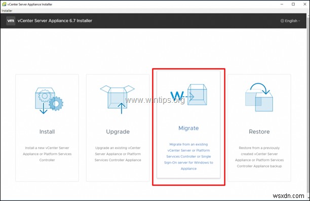 Windows의 VMware vCenter Server를 VCSA 6.7로 마이그레이션하는 방법