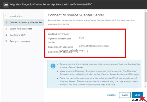 Windows의 VMware vCenter Server를 VCSA 6.7로 마이그레이션하는 방법