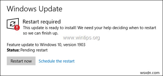 진행 중인 Windows 10 업데이트를 취소하는 방법.