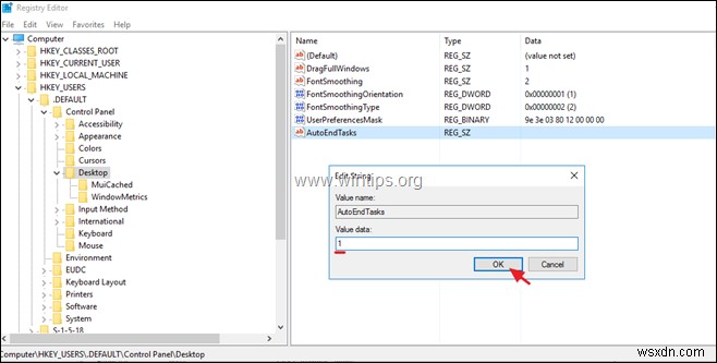 FIX:RDS Server 2016/2019에서 로그오프할 때 시스템 알림 서비스를 기다리십시오.