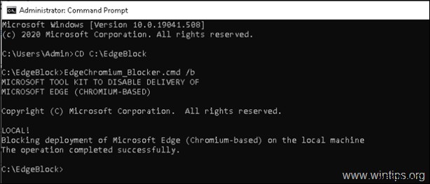 Windows 10에서 Edge Chromium이 자동으로 설치되는 것을 차단하는 방법.