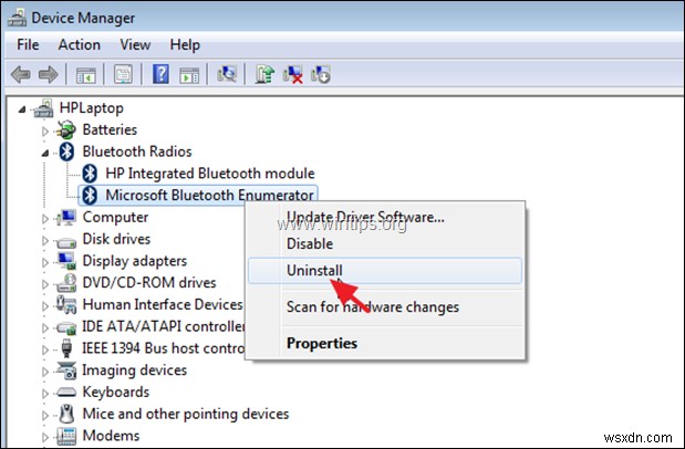 FIX:Windows 10, 8 또는 7 OS에서 Bluetooth 장치를 제거할 수 없습니다.