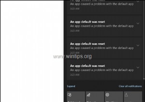 FIX:Windows 10에서 앱 기본값이 재설정 알림 오류였습니다.