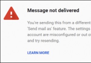FIX:Gmail 메시지가 배달되지 않습니다. 다른 주소로 메일 보내기 기능을 사용하여 다른 주소 또는 별칭에서 이것을 보내고 있습니다(해결됨)