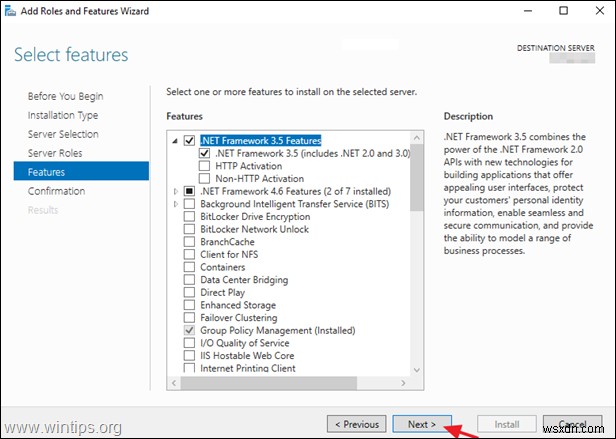 FIX:NET Framework 3.5 0xc004000d Server 2016 설치 오류. (해결됨)