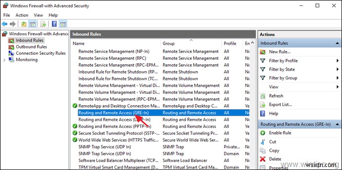 Windows Server 2016(PPTP)에서 VPN 서버를 설정하는 방법.