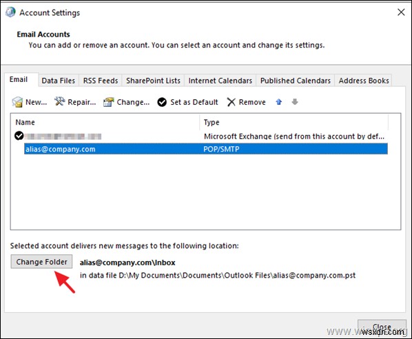 Outlook의 이메일 별칭에서 다른 이름으로 보내는 방법.