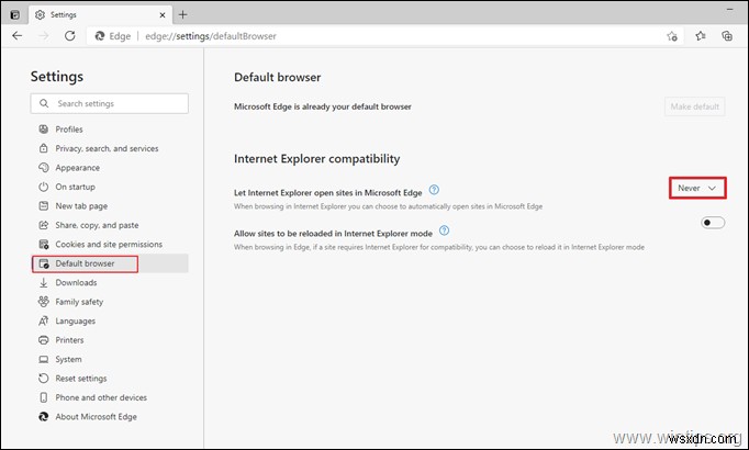 Edge에서 강제로 사이트를 열도록 Internet Explorer를 중지하는 방법. (해결됨)