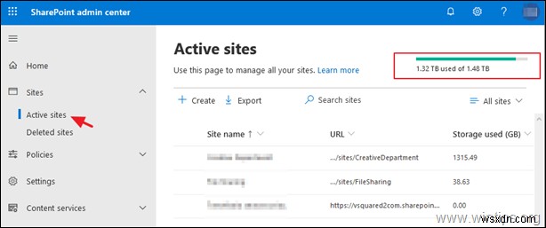 SharePoint Online 폴더 및 파일 크기를 보는 방법.