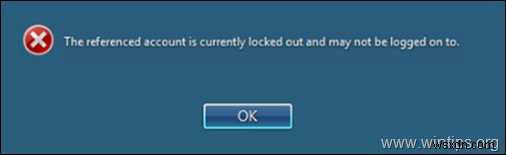 FIX:참조된 계정이 현재 잠겨 있어 로그온할 수 없습니다. (해결됨) 
