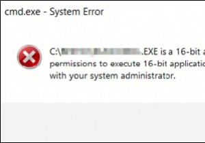 FIX:Windows 10에서 16비트 애플리케이션을 실행할 수 있는 권한이 없습니다. (해결됨)