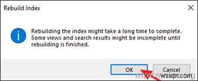 수정:Outlook 2016 검색이 작동하지 않습니다.